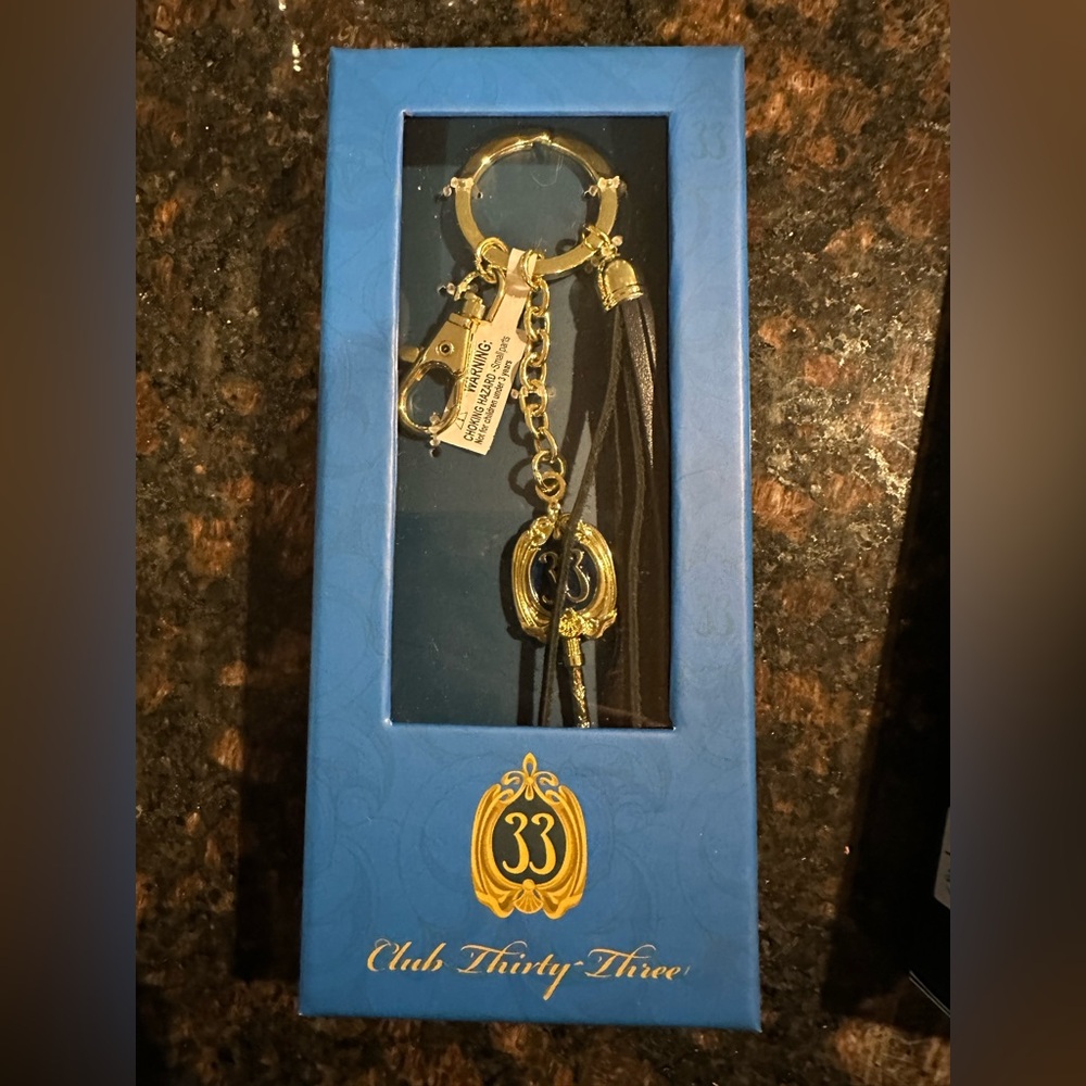 Club 33 2025 Disneyland keychain with tassel -BNIB